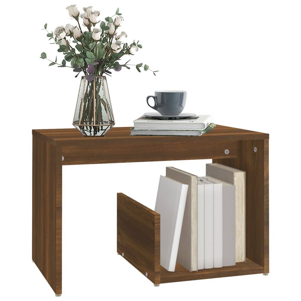 vidaXL Beistelltisch Braun Eichen-Optik 59x36x38 cm Holzwerkstoff