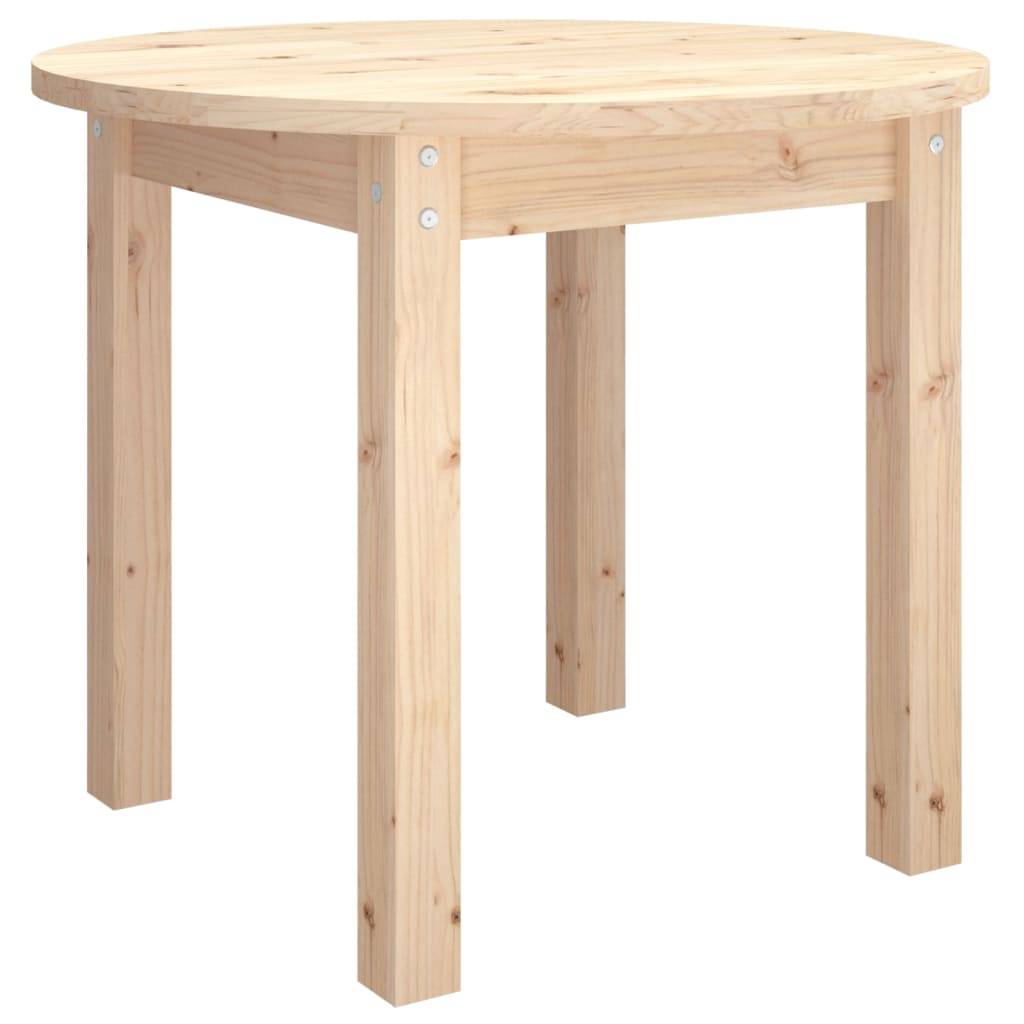 vidaXL Couchtisch Ø 55x45 cm Massivholz Kiefer