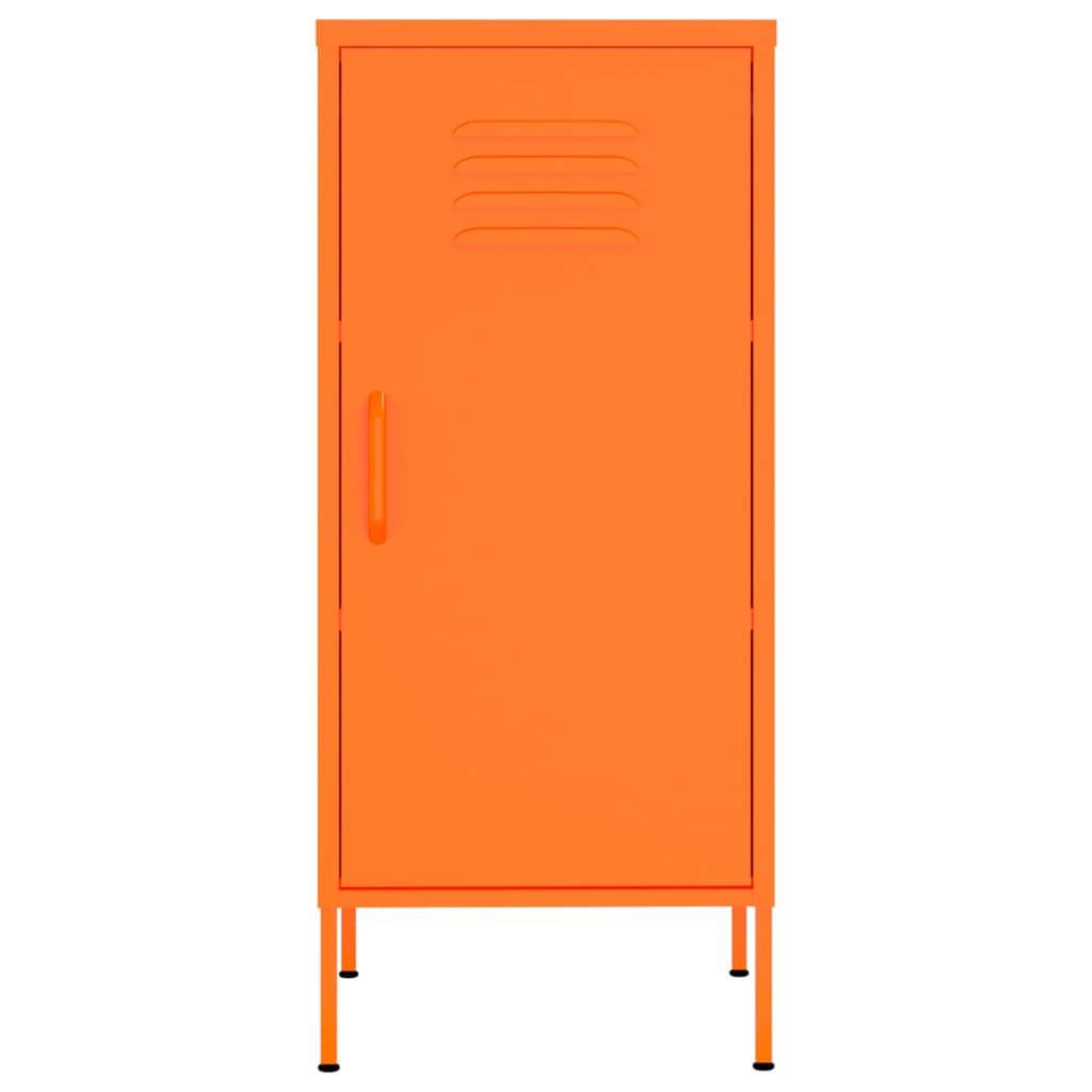 vidaXL Lagerschrank Orange 42,5x35x101,5 cm Stahl