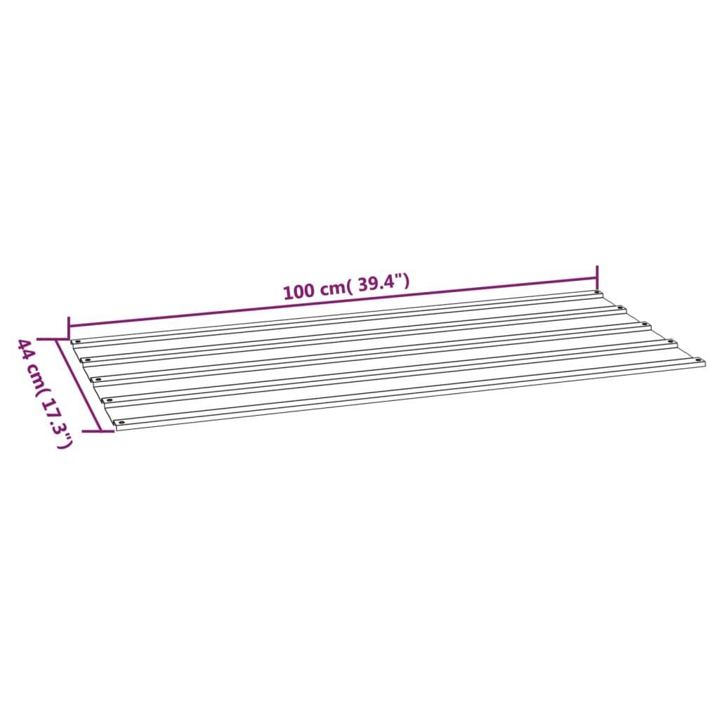 vidaXL Dachplatten 12 Stk. Rostig 100x44 cm Cortenstahl