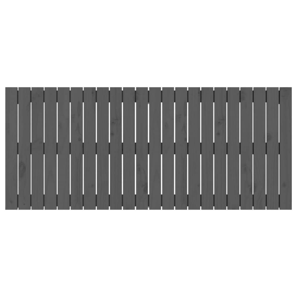 vidaXL Wand-Kopfteil Grau 140x3x60 cm Massivholz Kiefer