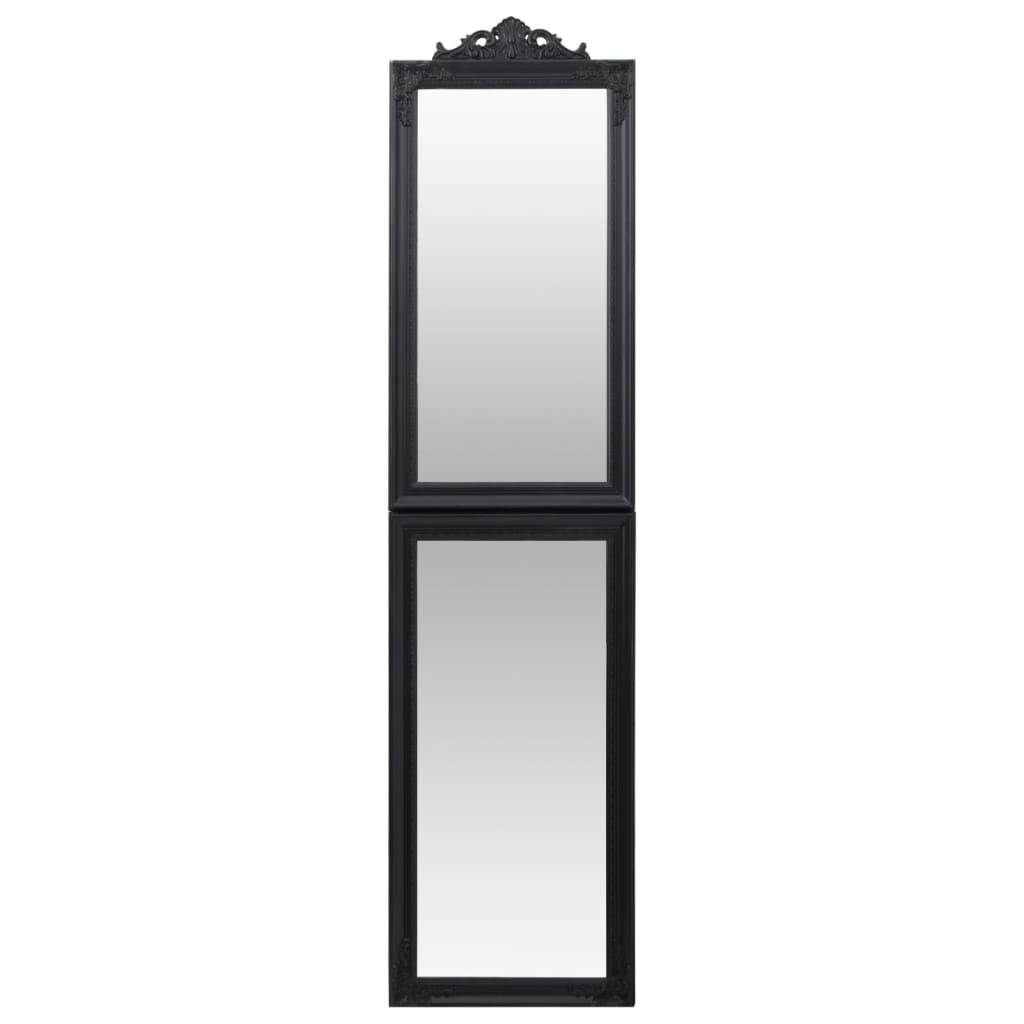vidaXL Standspiegel Schwarz 50x200 cm