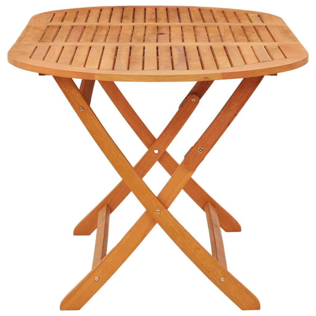 vidaXL Klappbarer Gartentisch 160x85x75 cm Massivholz Eukalyptus