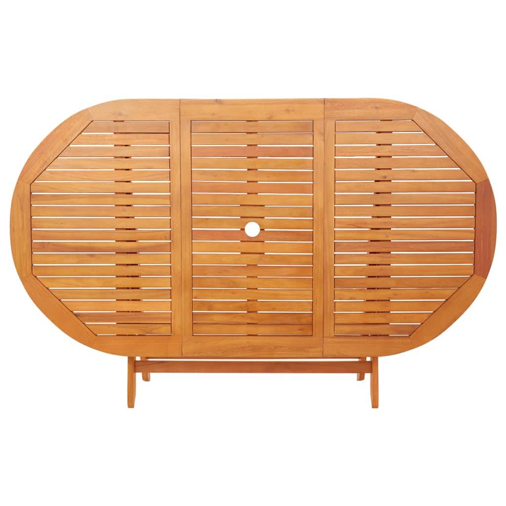 vidaXL Klappbarer Gartentisch 160x85x75 cm Massivholz Eukalyptus