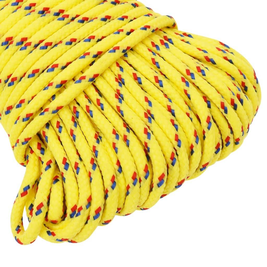 vidaXL Bootsseil Gelb 3 mm 500 m Polypropylen
