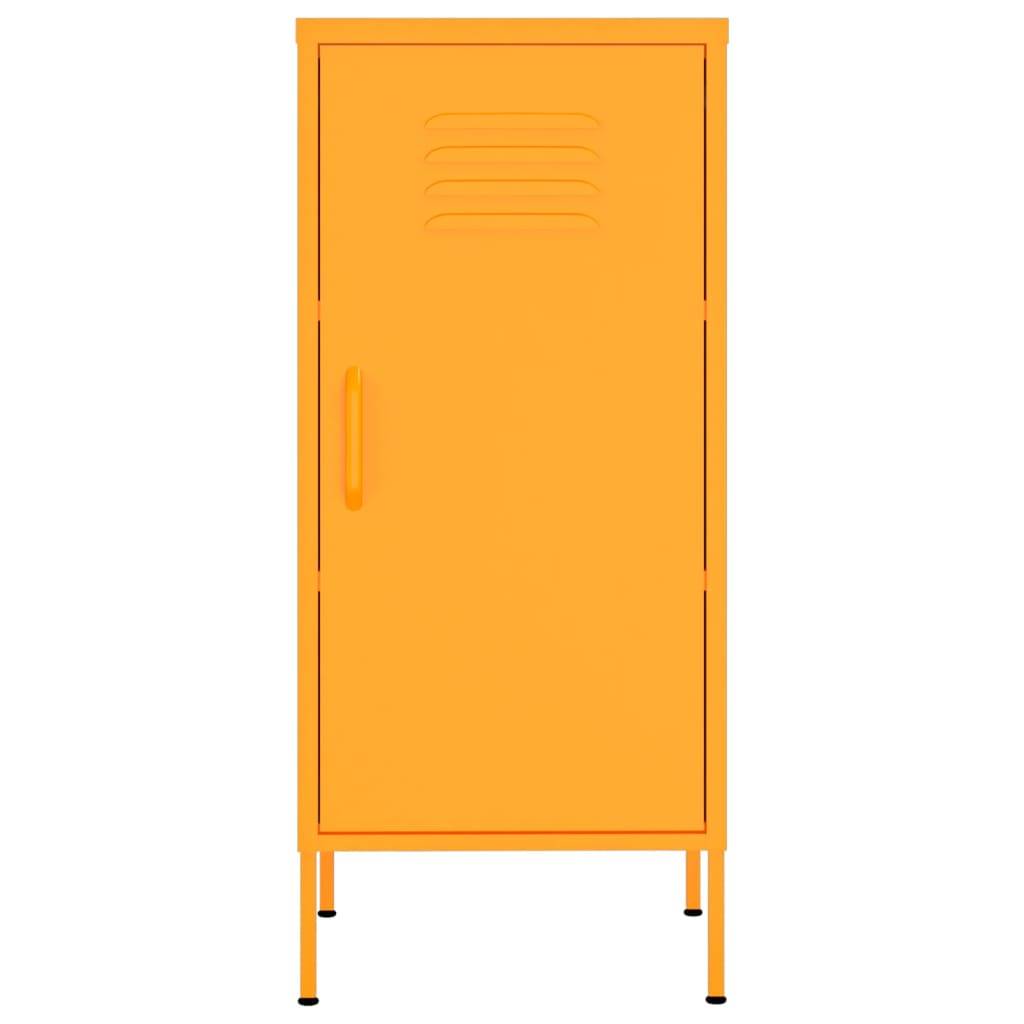vidaXL Lagerschrank Senfgelb 42,5x35x101,5 cm Stahl