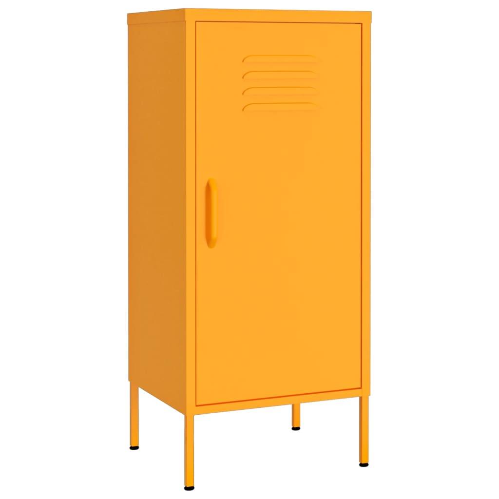 vidaXL Lagerschrank Senfgelb 42,5x35x101,5 cm Stahl