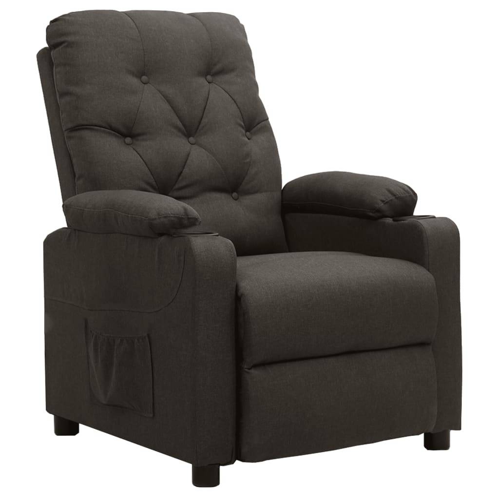 vidaXL Relaxsessel Taupe Stoff