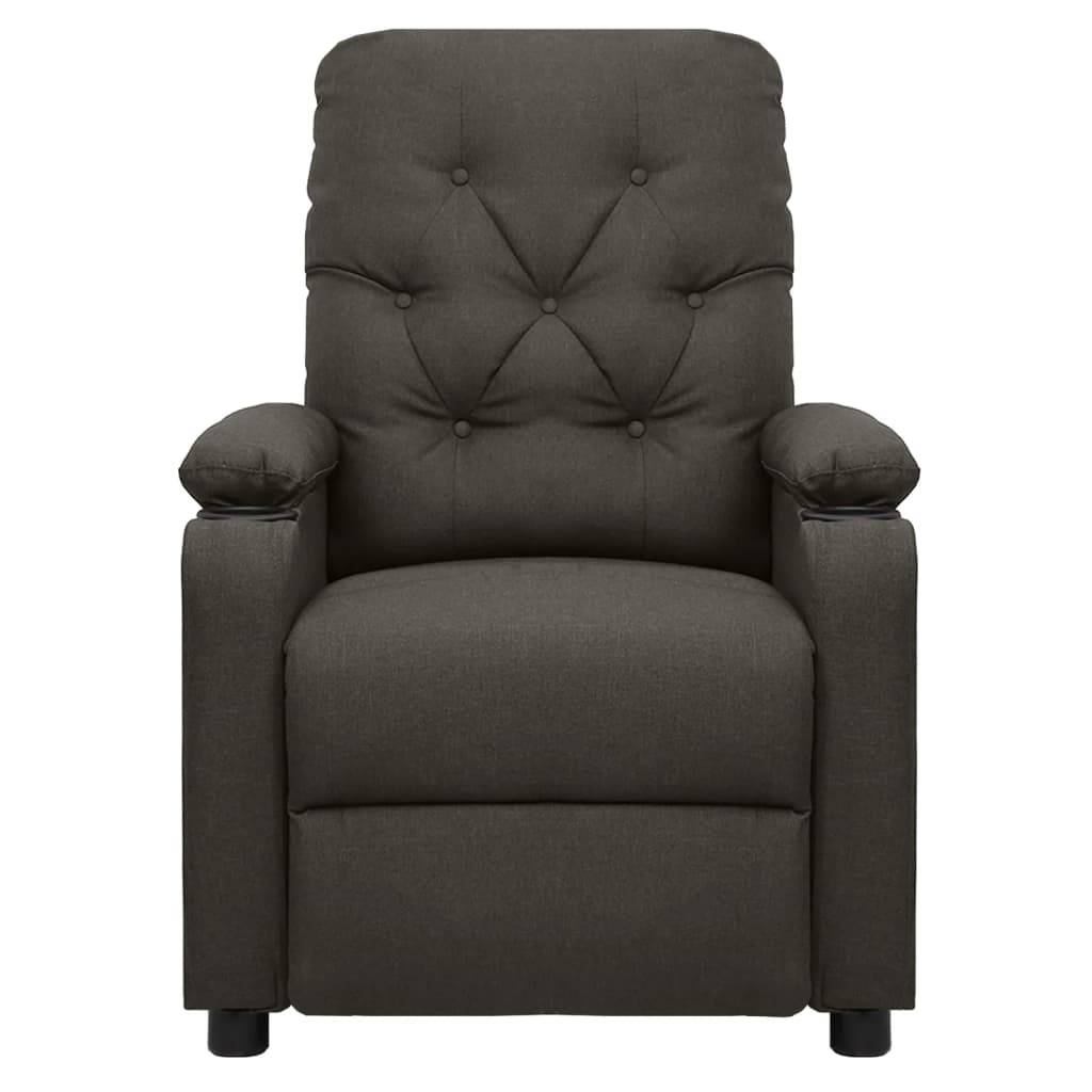 vidaXL Relaxsessel Taupe Stoff