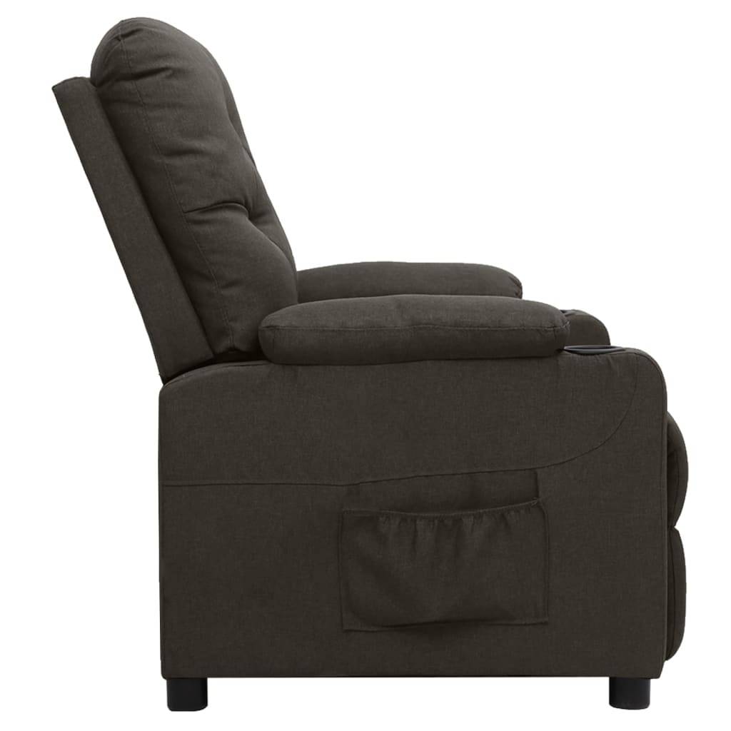 vidaXL Relaxsessel Taupe Stoff