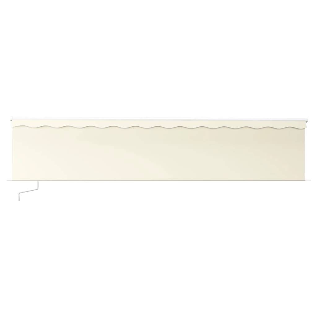 vidaXL Markise Manuell Einziehbar mit Rollo & LED 6x3 m Creme