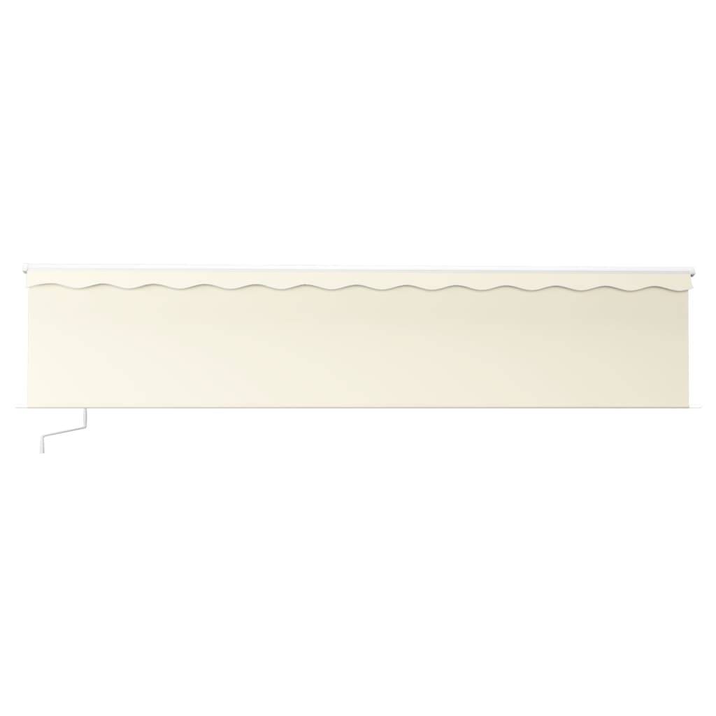 vidaXL Markise Manuell Einziehbar mit Rollo 6x3 m Creme