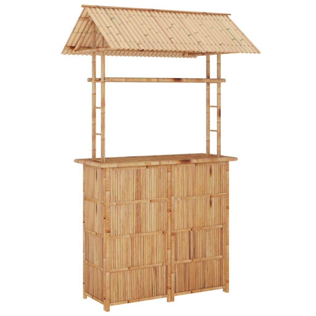 vidaXL 3-tlg. Bar-Set Bambus