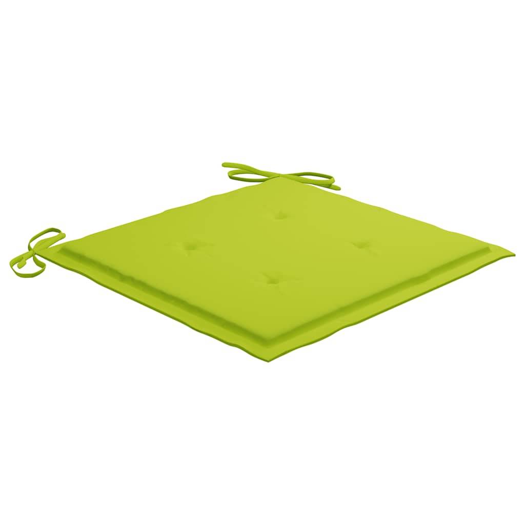 vidaXL Klappbare Gartenstühle 6 Stk. mit Sitzkissen Massivholz Akazie