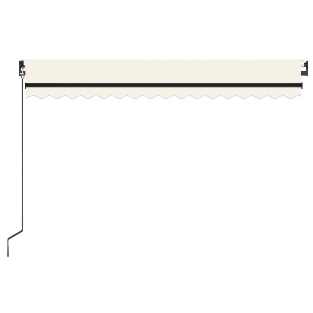 vidaXL Markise Manuell Einziehbar 400x350 cm Creme