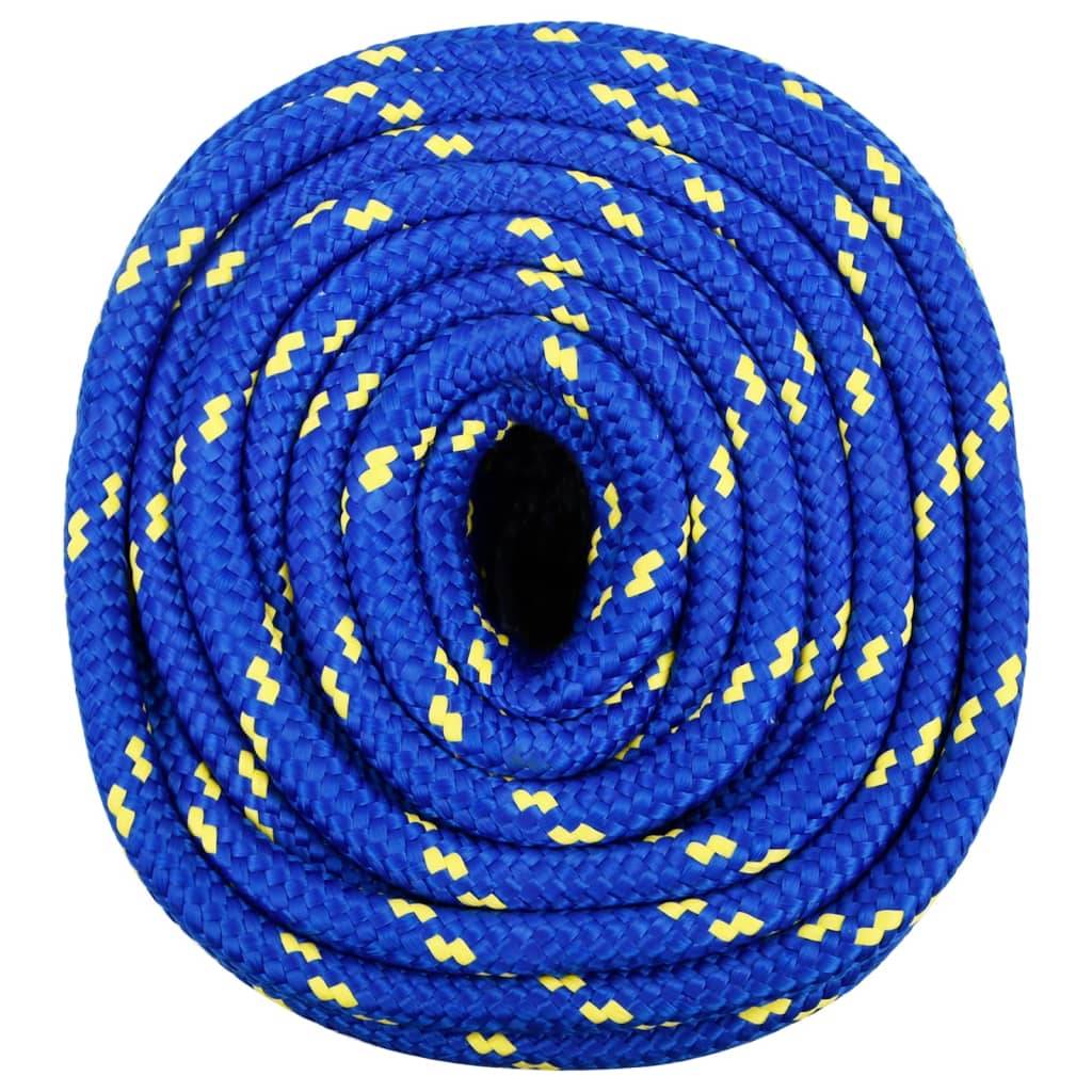 vidaXL Bootsseil Blau 16 mm 25 m Polypropylen