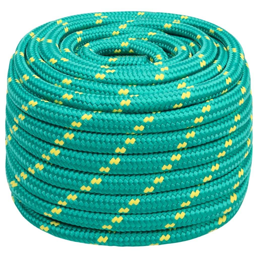 vidaXL Bootsseil Grün 20 mm 50 m Polypropylen