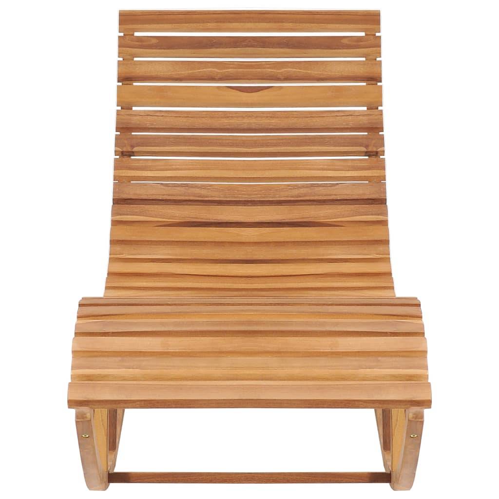 vidaXL Schaukelliege mit Auflage Massivholz Teak