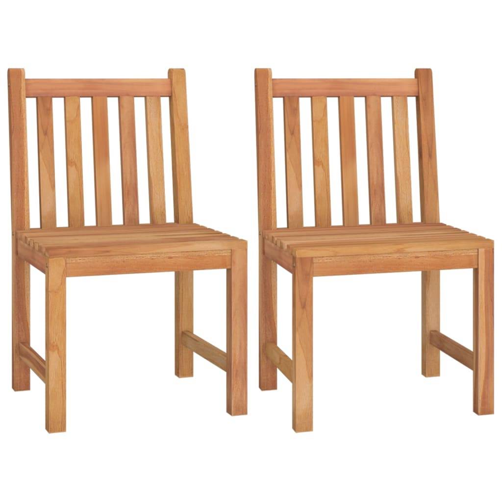 vidaXL 3-tlg. Garten-Essgruppe Massivholz Teak