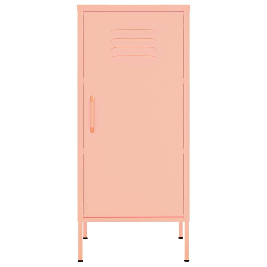 vidaXL Lagerschrank Rosa 42,5x35x101,5 cm Stahl