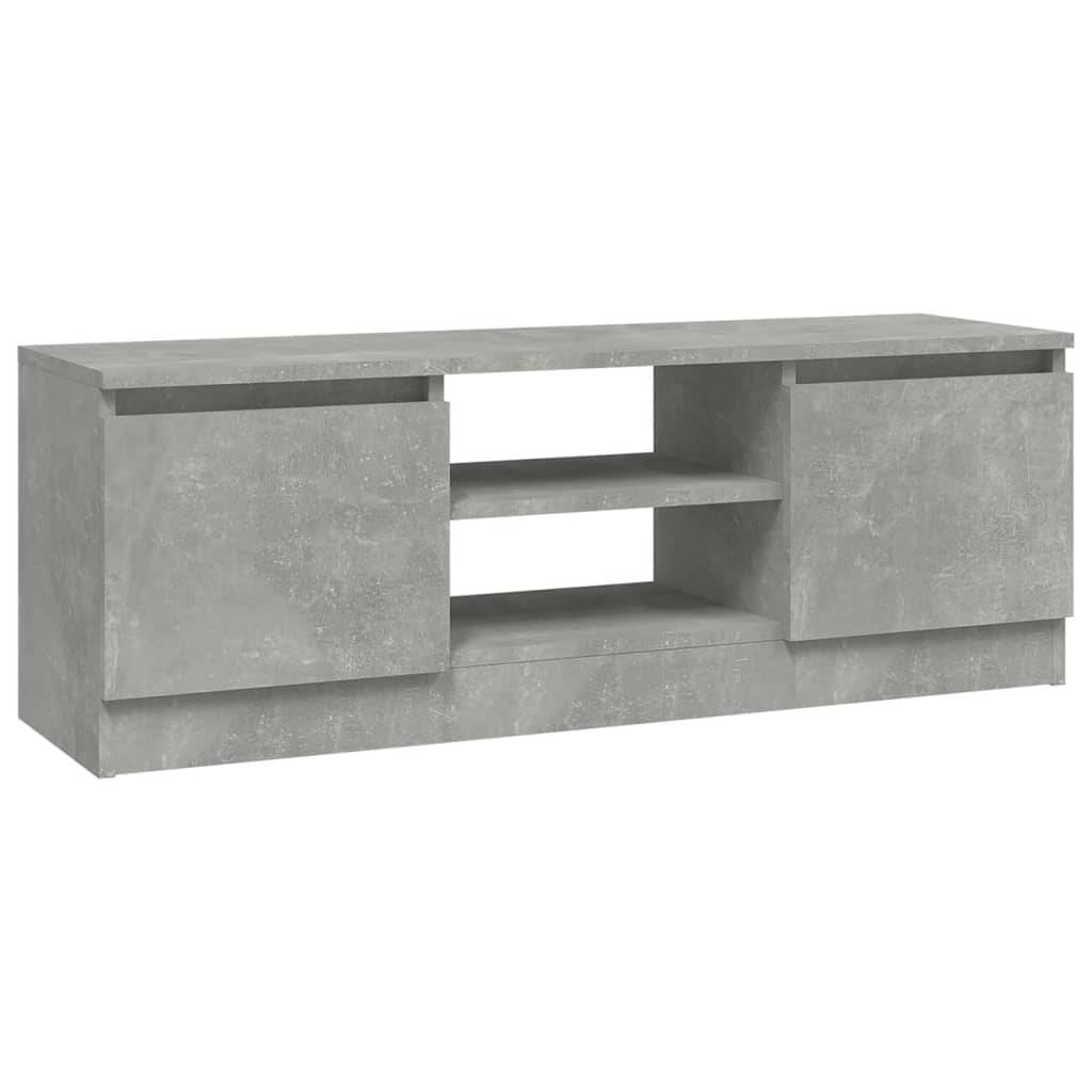 vidaXL TV-Schrank mit Tür Betongrau 102x30x36 cm