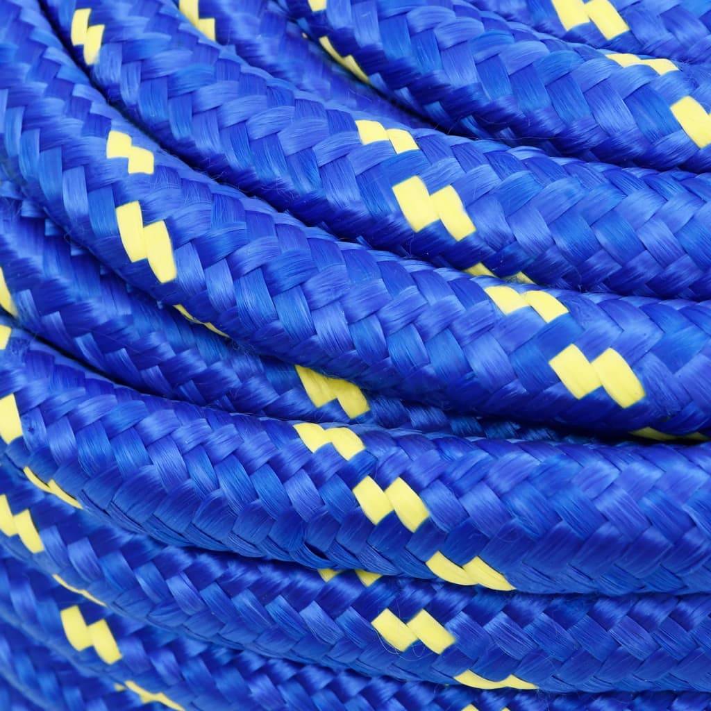 vidaXL Bootsseil Blau 20 mm 50 m Polypropylen