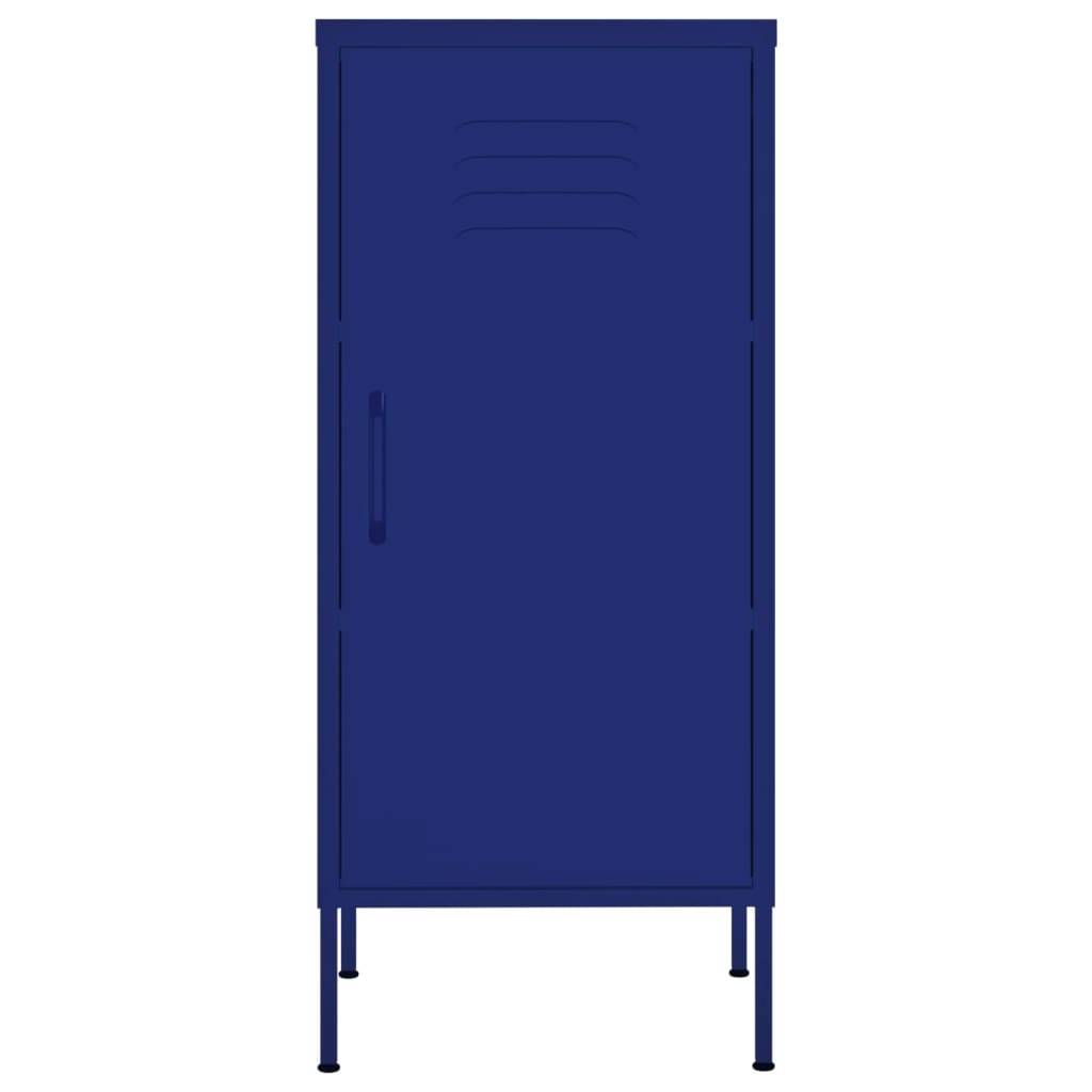 vidaXL Lagerschrank Marineblau 42,5x35x101,5 cm Stahl
