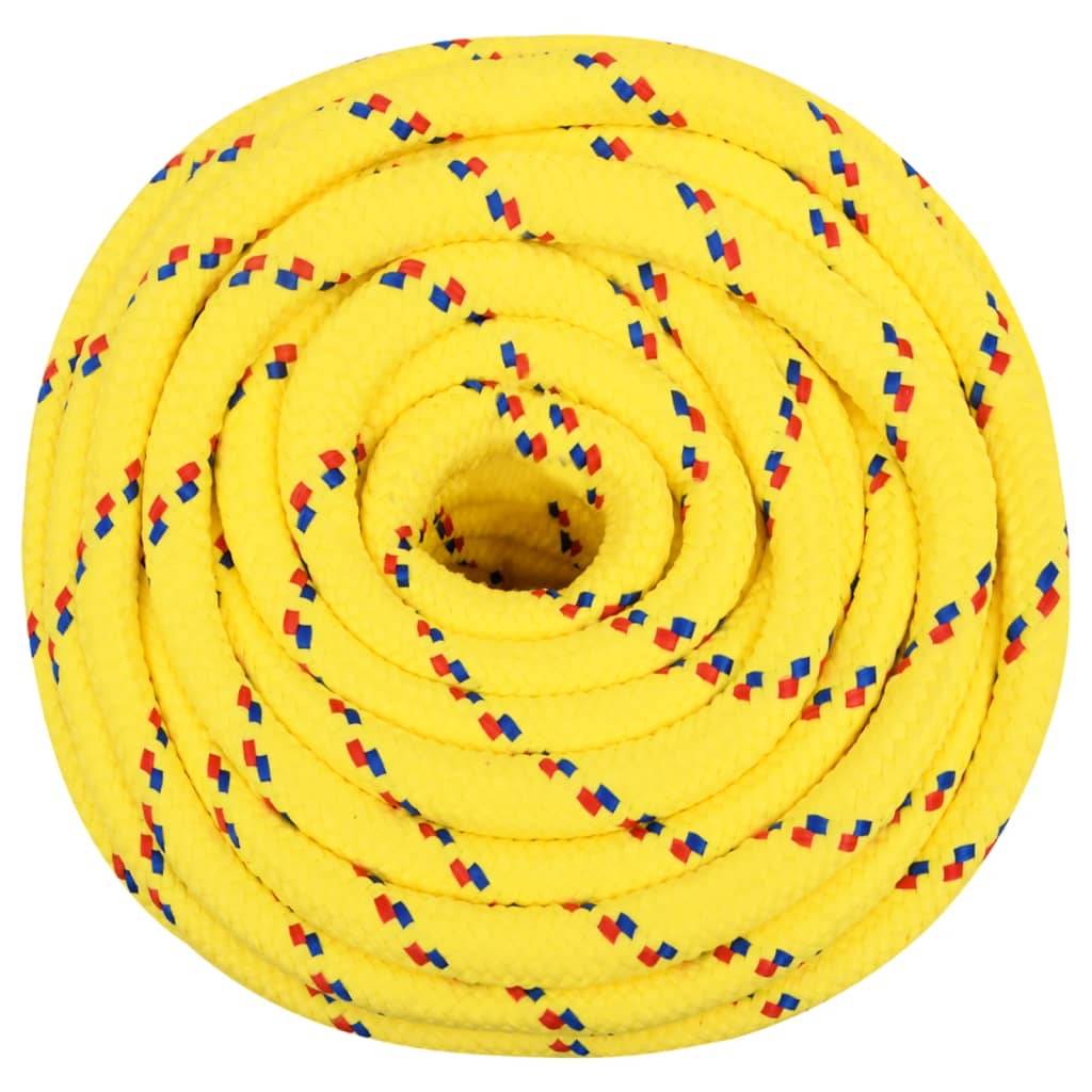 vidaXL Bootsseil Gelb 18 mm 25 m Polypropylen