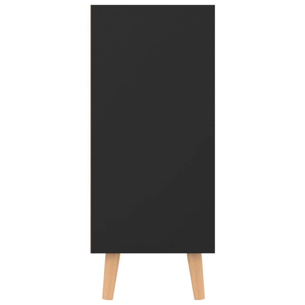 vidaXL Sideboard Schwarz 90x30x72 cm Holzwerkstoff