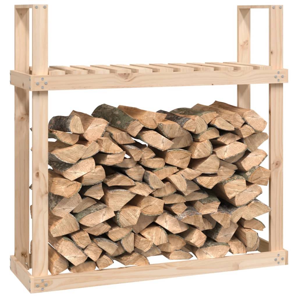vidaXL Kaminholzregal 110x35x108,5 cm Massivholz Kiefer
