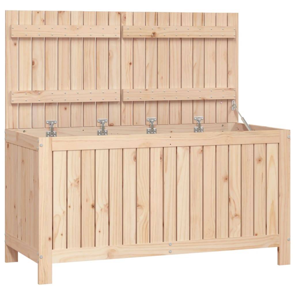 vidaXL Gartentruhe 121x55x64 cm Massivholz Kiefer