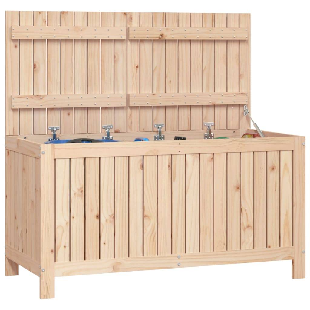 vidaXL Gartentruhe 121x55x64 cm Massivholz Kiefer