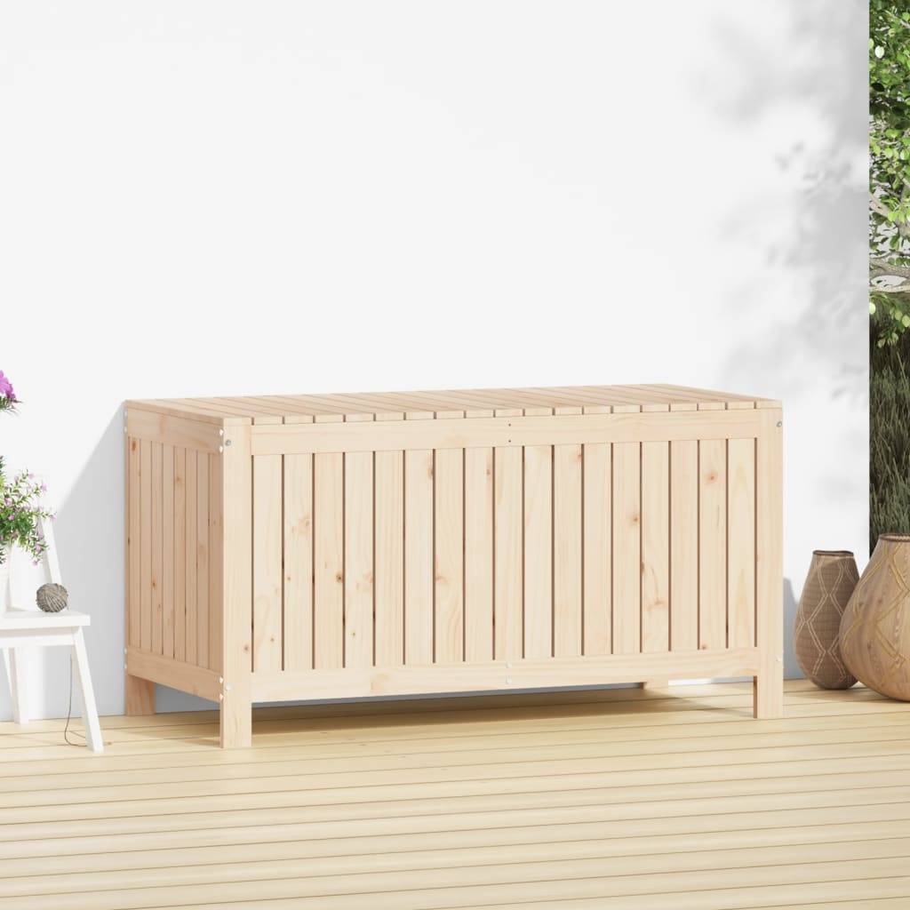 vidaXL Gartentruhe 121x55x64 cm Massivholz Kiefer