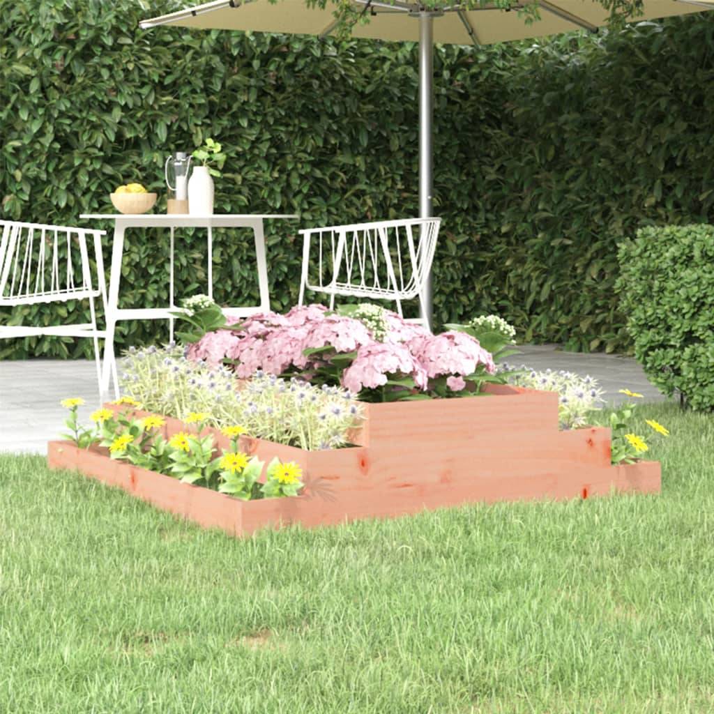 vidaXL Pflanzkübel 110x110x27 cm Massivholz Douglasie
