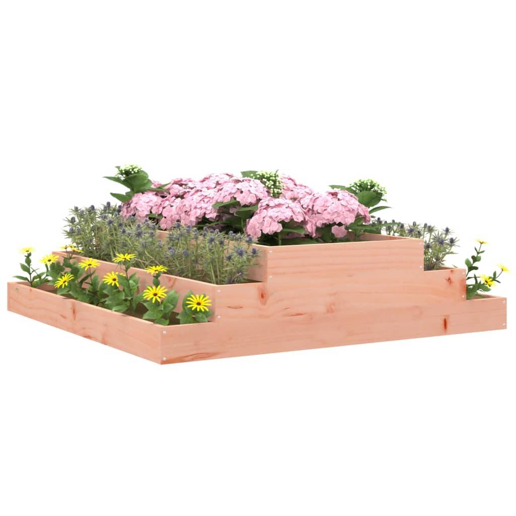 vidaXL Pflanzkübel 110x110x27 cm Massivholz Douglasie