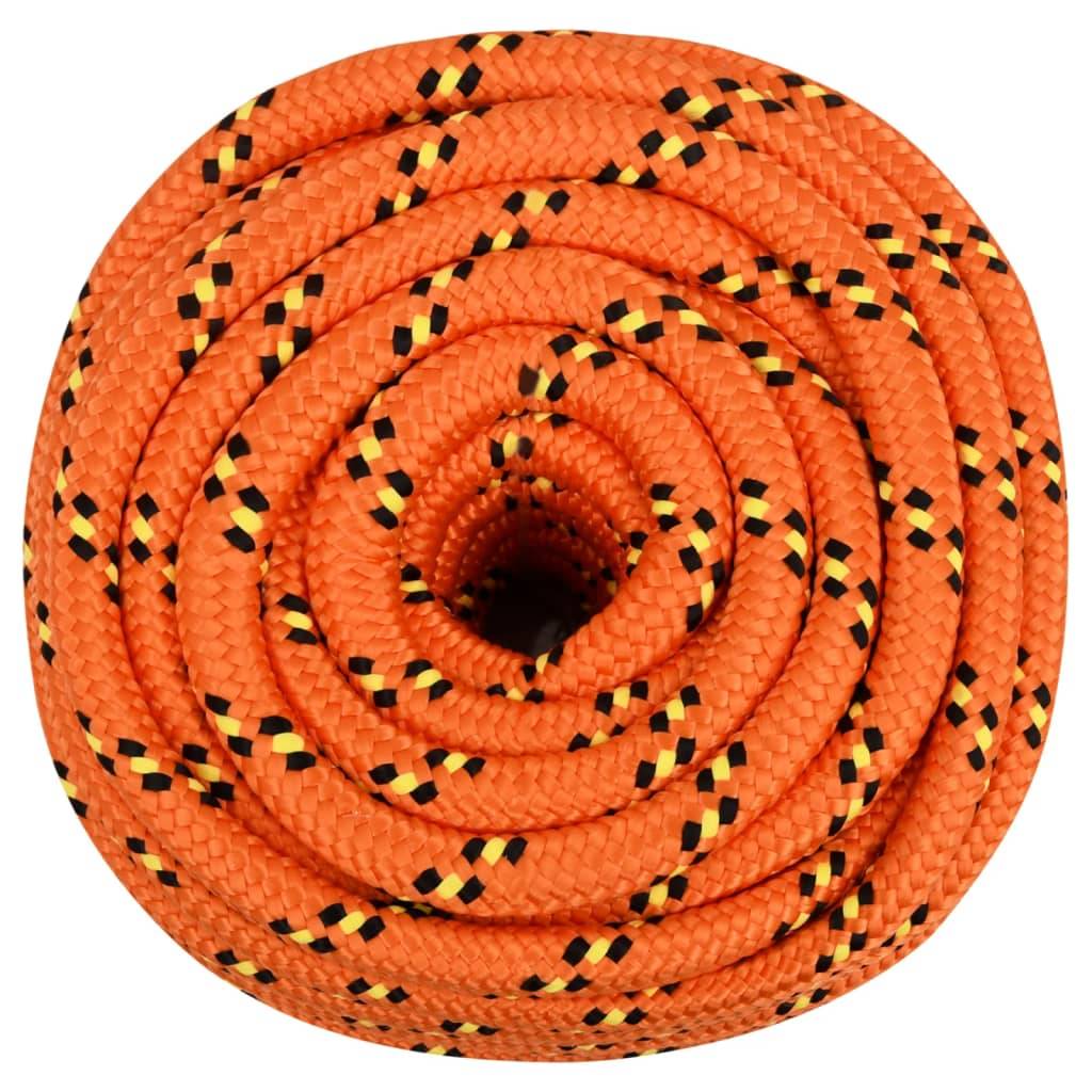 vidaXL Bootsseil Orange 20 mm 100 m Polypropylen