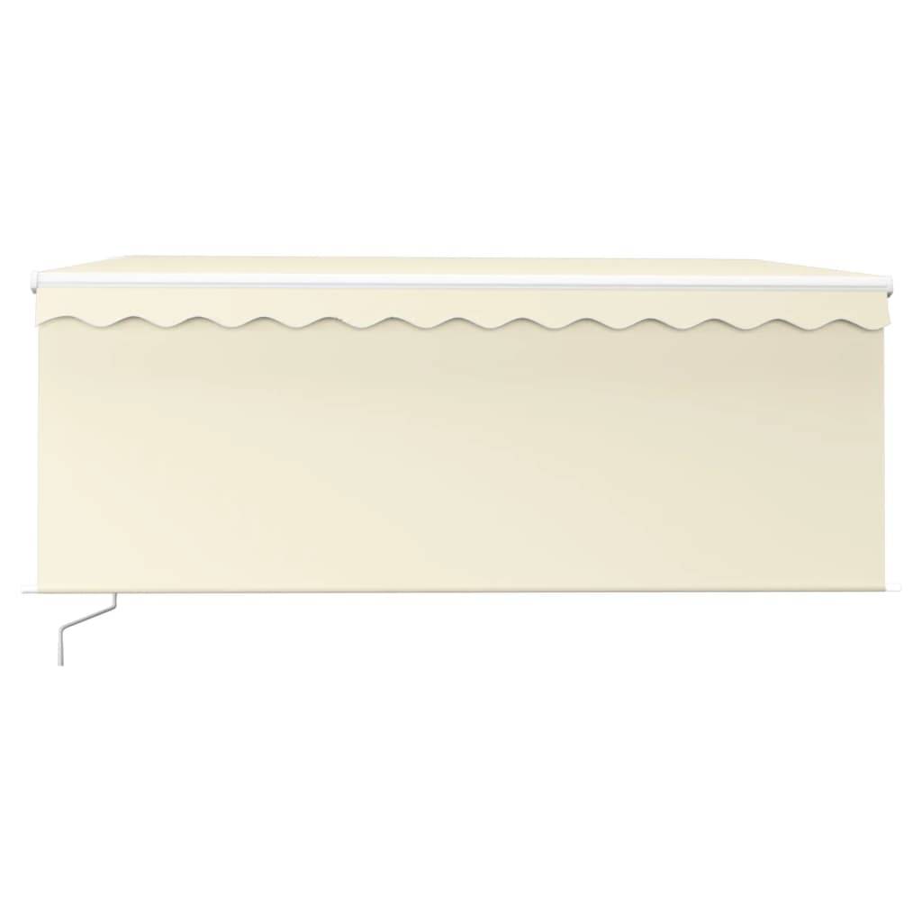 vidaXL Markise Manuell Einziehbar mit Rollo 3,5x2,5 m Creme