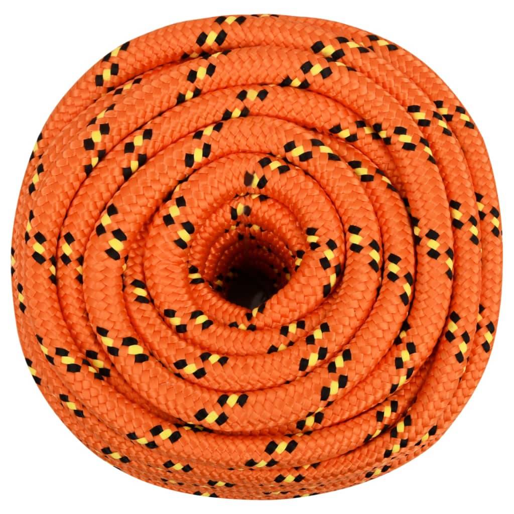 vidaXL Bootsseil Orange 20 mm 50 m Polypropylen