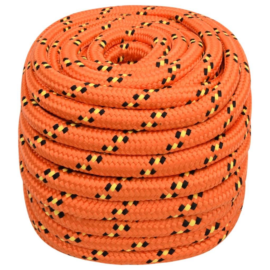 vidaXL Bootsseil Orange 20 mm 50 m Polypropylen