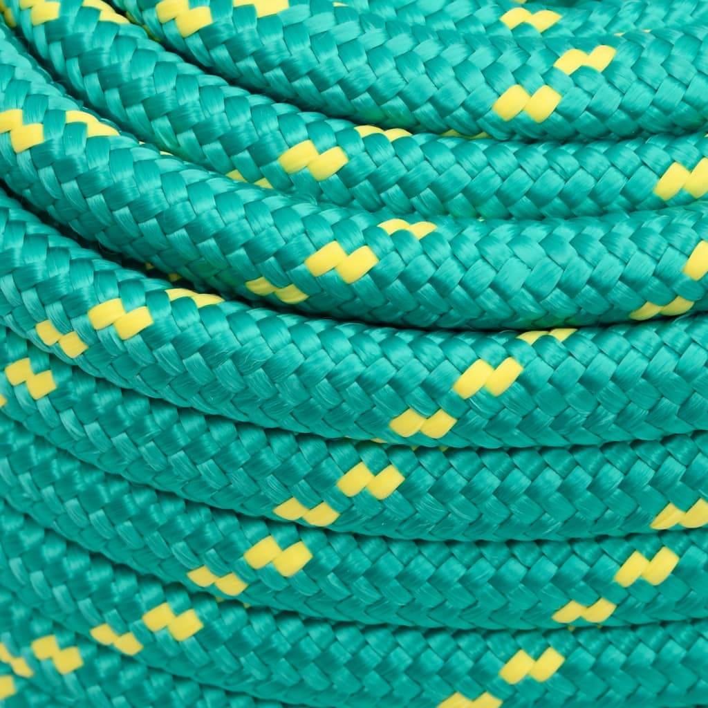 vidaXL Bootsseil Grün 20 mm 50 m Polypropylen