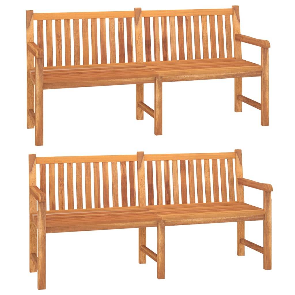 vidaXL 5-tlg. Garten-Essgruppe Massivholz Teak