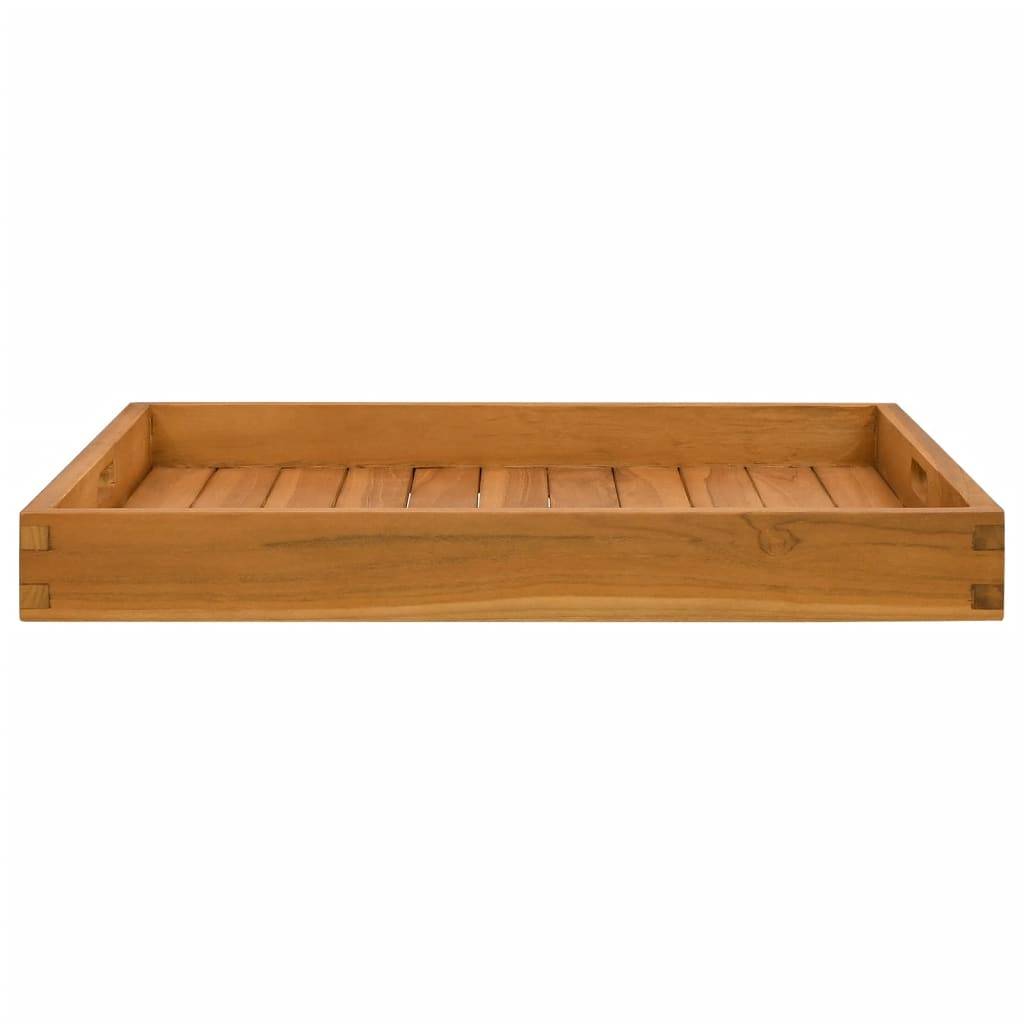 vidaXL Serviertablett 60x60 cm Massivholz Teak