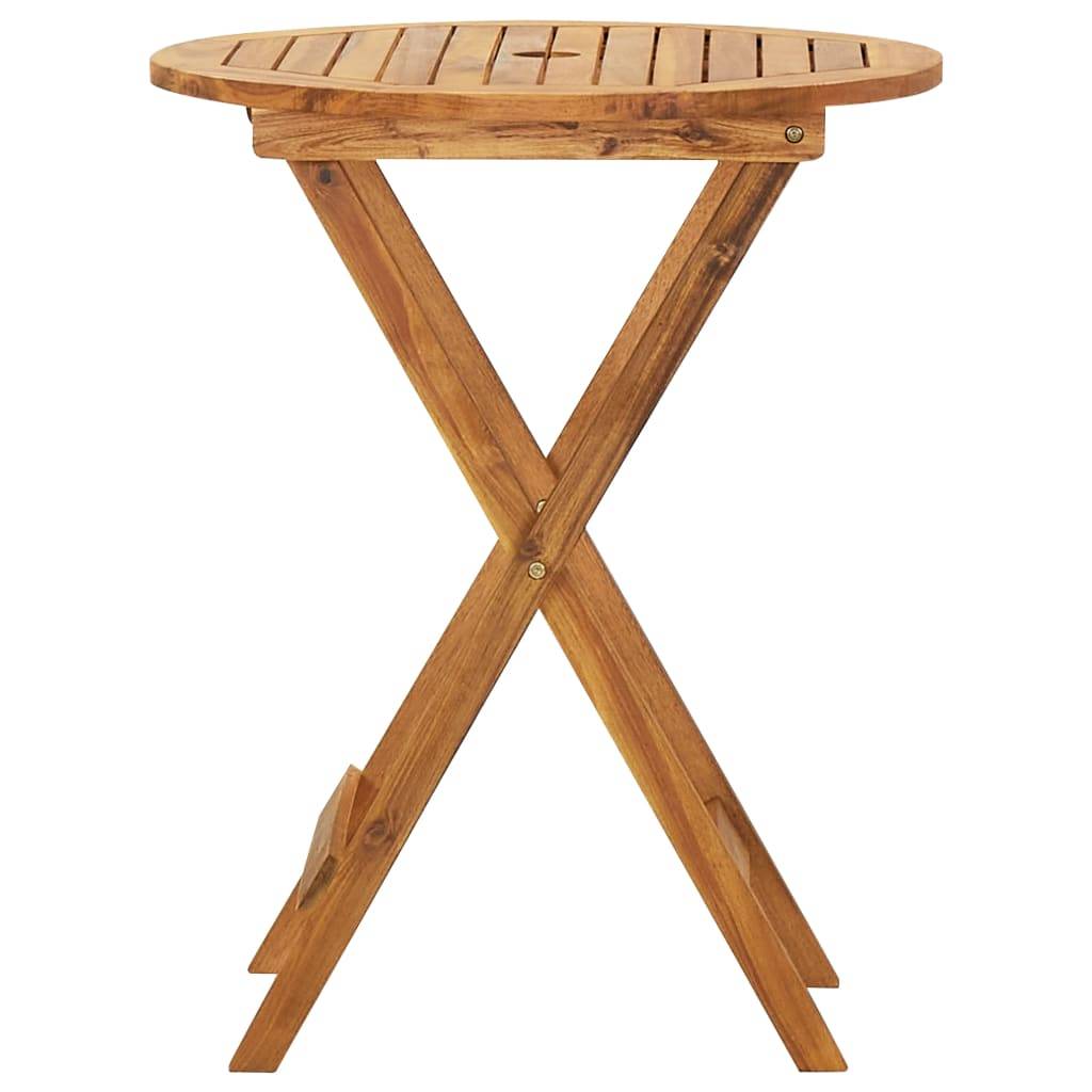 vidaXL 3-tlg. Bistro-Set Klappbar Massivholz Akazie