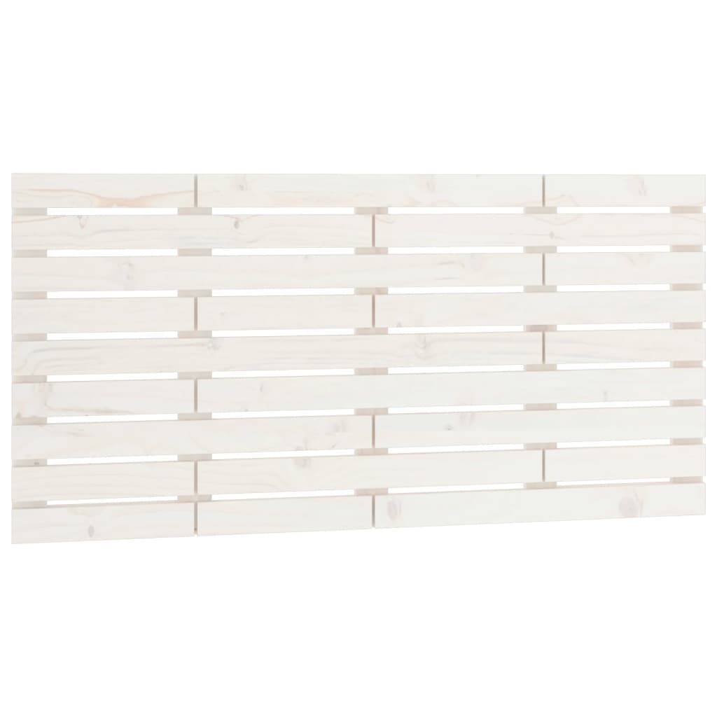 vidaXL Wand-Kopfteil Weiß 146x3x63 cm Massivholz Kiefer