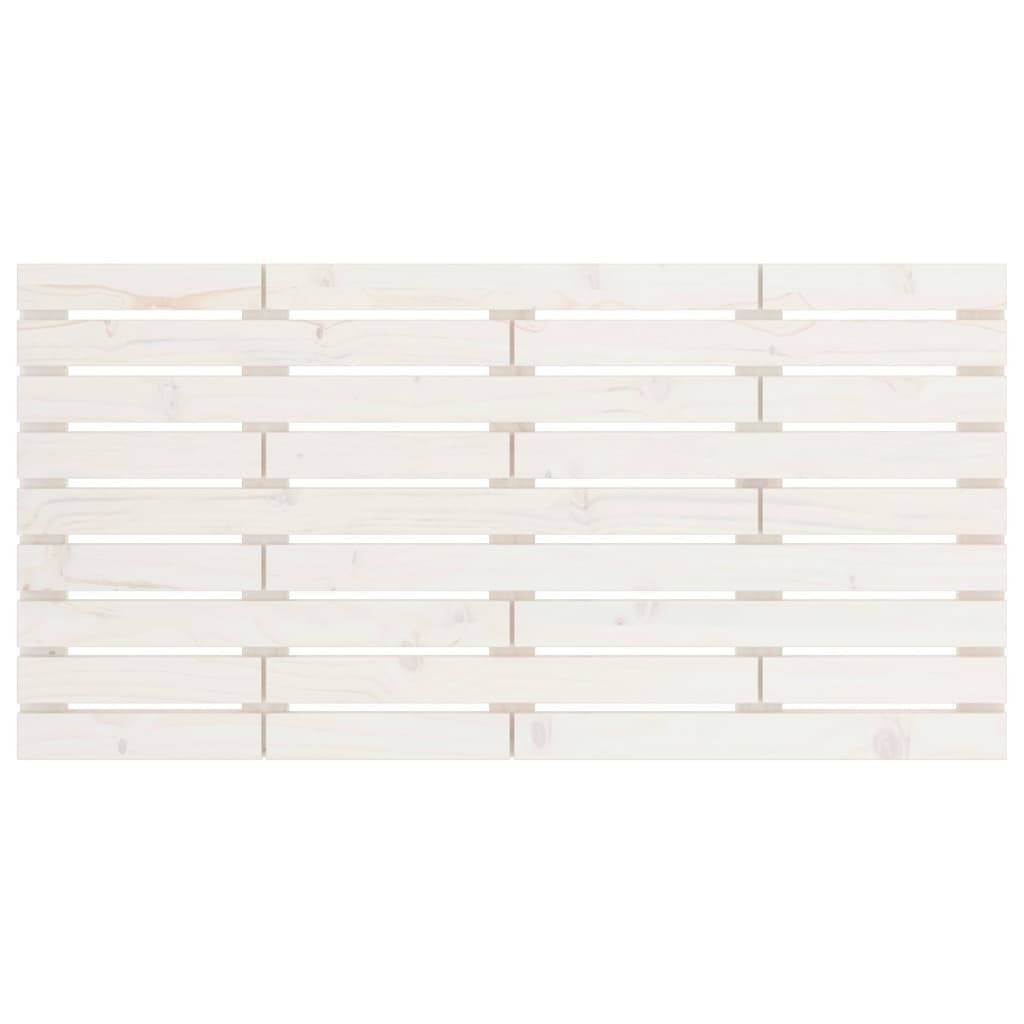 vidaXL Wand-Kopfteil Weiß 146x3x63 cm Massivholz Kiefer