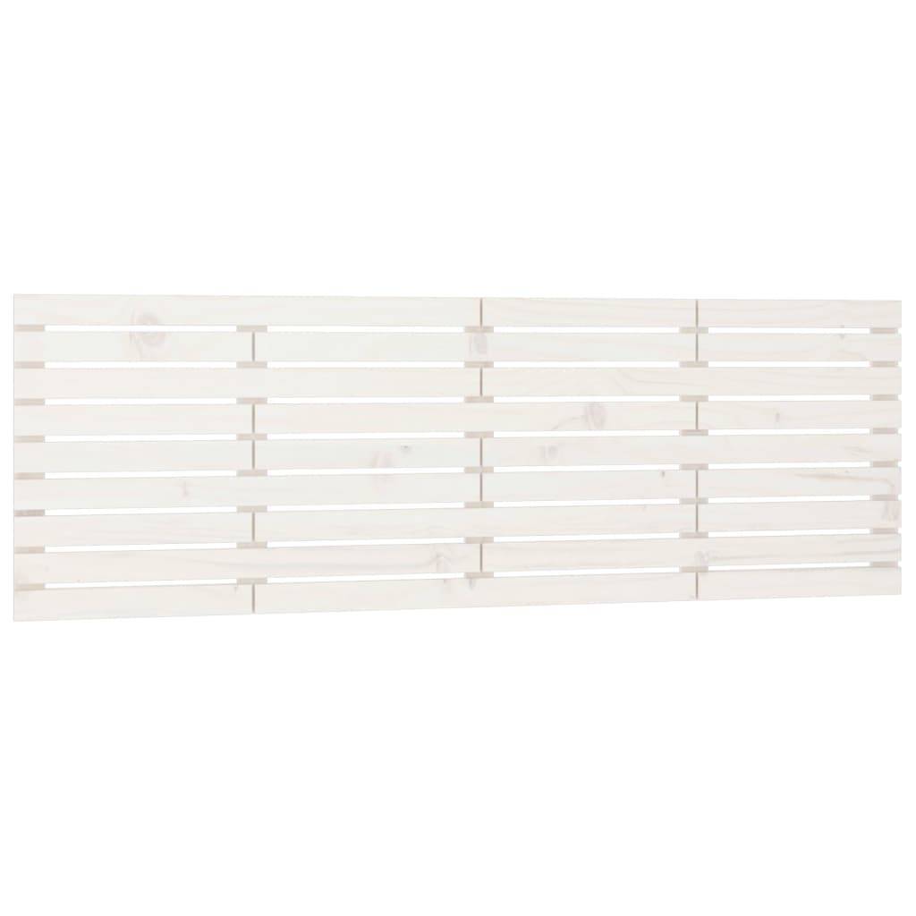 vidaXL Wand-Kopfteil Weiß 166x3x63 cm Massivholz Kiefer