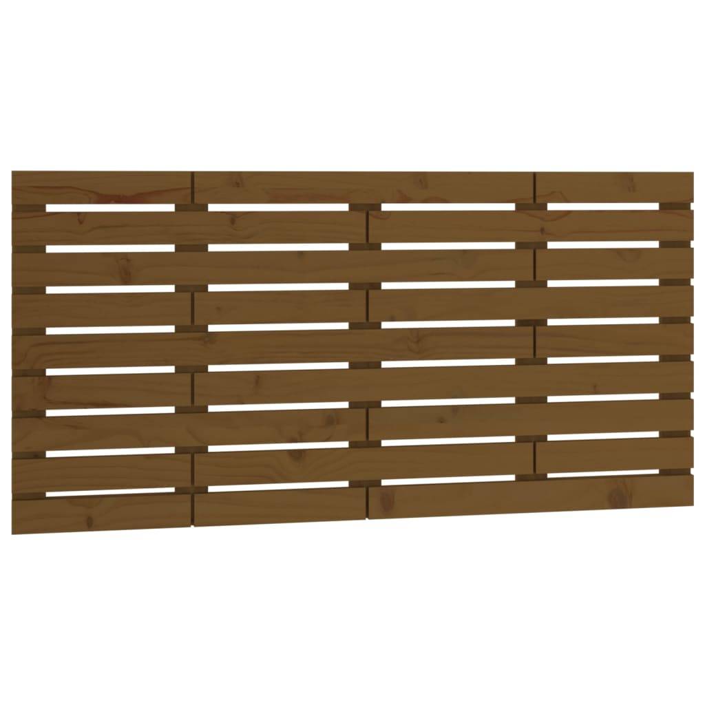 vidaXL Wand-Kopfteil Honigbraun 156x3x63 cm Massivholz Kiefer