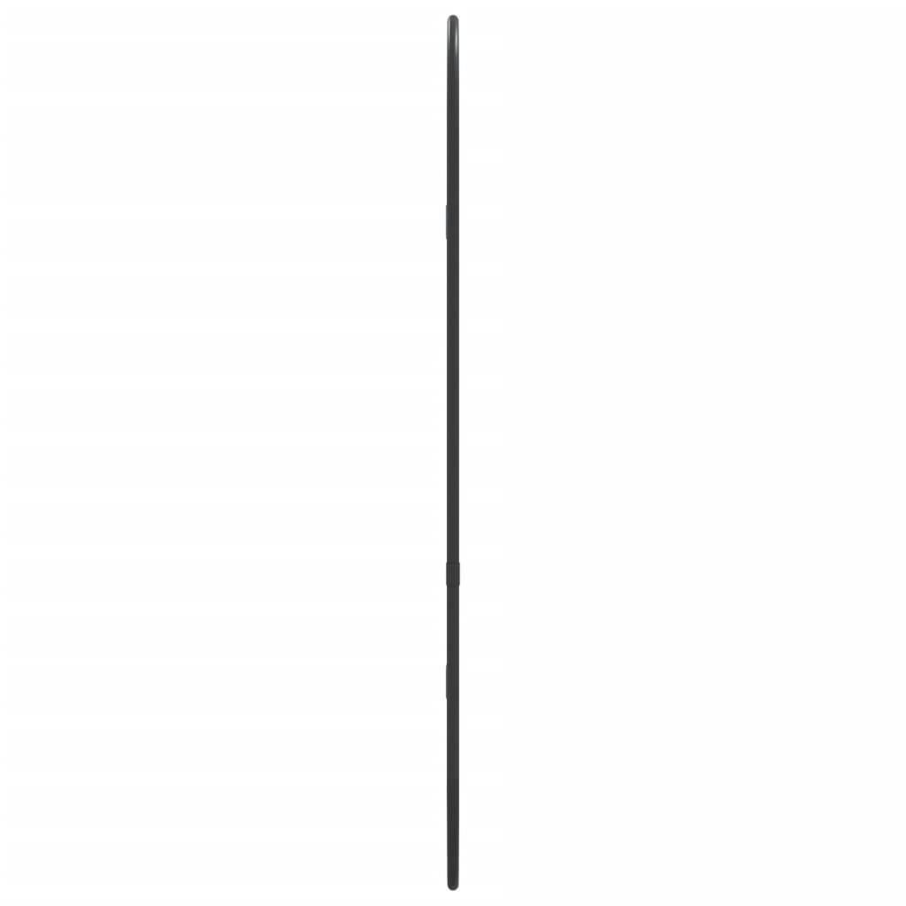 vidaXL Wandspiegel Schwarz 60x25 cm Oval