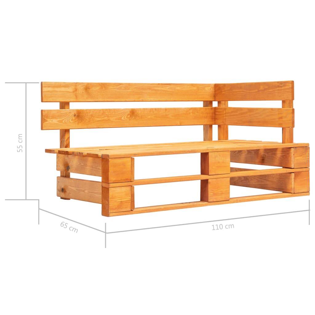 vidaXL 6-tlg. Paletten-Lounge-Set Honigbraun Imprägniertes Kiefernholz