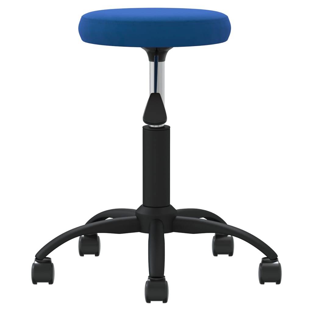 vidaXL Massagehocker Samt Blau
